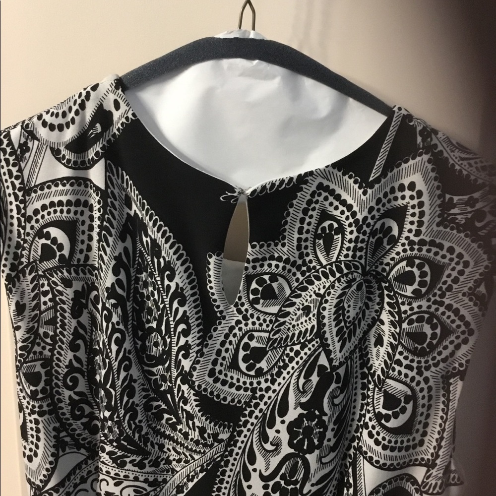 Maxi black and white dress size 10